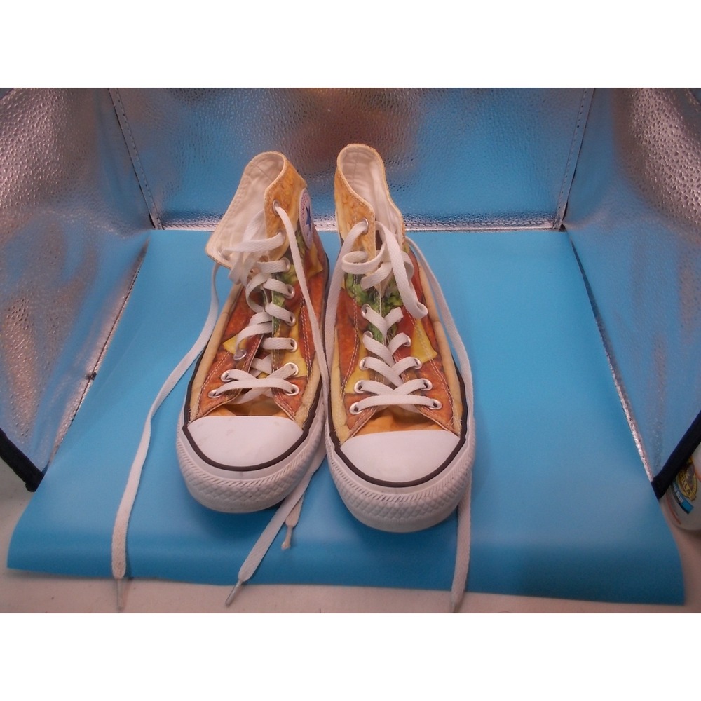 Converse Chuck Taylor All Star High Top Cheeseburger Print Sneakers Mens 7